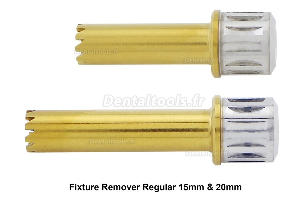 Kit de retrait de fixture d'implant dentaire avec clé dynamométrique et cliquet